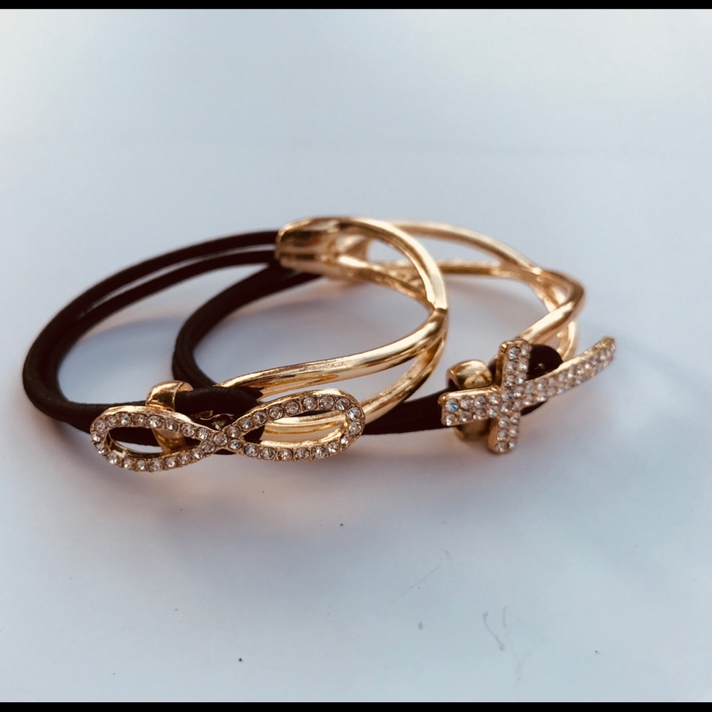 Black and Gold Bracelets Bundle